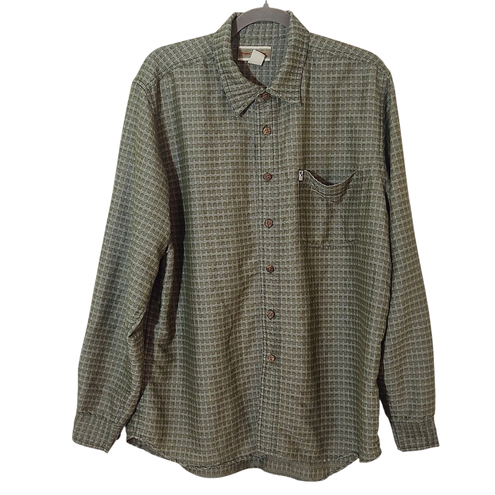 Original Island Sport Green Long Sleeve Shirt Size XL